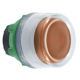 ZB5AW553C1 - Orange illumiated pushbutton head for integral LED boot cp white