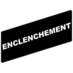 ZBY02131 - Marked legend 8 x 27 mm for legend holder 30 x 40 mm – ENCLENCHEMENT