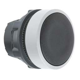 ZB5AA2C1 - Black flush pushbutton head colour plated white