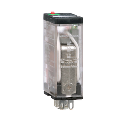 781XAXRM4L-24A - Power relay, Legacy, 15A, SPDT, 24 VAC, cover with locking push button and LED