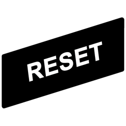 ZBY02322 - Marked legend 8 x 27 mm for legend holder 30 x 40 mm – RESET black color