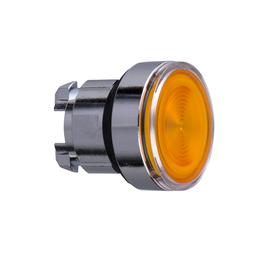 ZB4BW35S - Orange flush illuminated pushbutton head Ø22 spring return for BA9s bulb