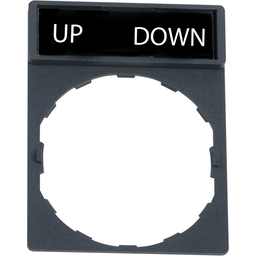 ZBY2370 - Marcked legend for legend holder Ø22mm – UP DOWN