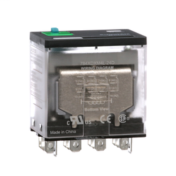 784XDXM4L-24D - Power relay, Legacy, 15A, 4PDT, 24 VDC, cover with locking push button and LED