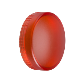 ZBV04S - Red grooved lens for circular pilot light Ø22 with BA9s bulb