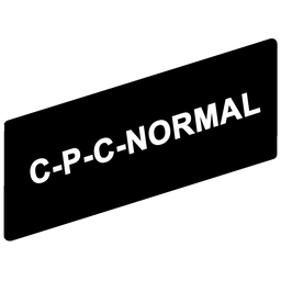 ZBY02165 - Marked legend 8 x 27 mm for legend holder 30 x 40 mm – C-P-C-NORMAL