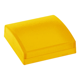 ZBCV0153 - Yellow plain lens for square pilot light Ø22 with integral LED