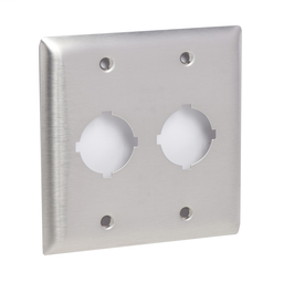 9001K26 - Cover plate for 2 Push button flushplate – Stainless steel 30 mm Type-K