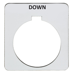 9001KN110SP - Push button legend plate 30mm t-k