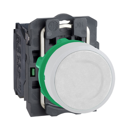 XB5AA11C1 - Pushbutton- white – 1NO – spring return cp white