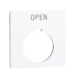 9001KN109WP - PUSH BUTTON LEGEND PLATE 30MM T-K