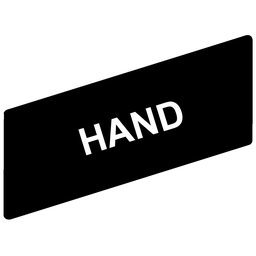 ZBY02316 - Marked legend 8 x 27 mm for legend holder 30 x 40 mm – HAND