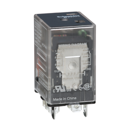 782XBXCL-12D - Power relay, Legacy, 15A, DPDT, 12 VDC, clear cover with LED indicator