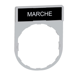 ZBY2103C1 - Legend holder with marche marking color plated white