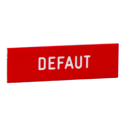 ZBY02135 - Marked legend 8 x 27 mm for legend holder 30 x 40 mm – DEFAUT