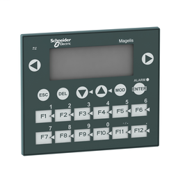 XBTR411 - Small panel with keypad – matrix screen – G-O-R – 122 x 32 pixels – 24 V DC