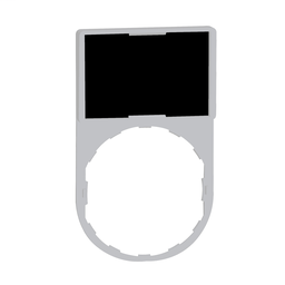 ZBY6101C1 - Legend holder 30 x 50 mm with blank legend color plated white