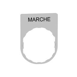 ZBYP2103C1 - Legend plate with marche marking color plated white