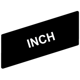 ZBY02321 - Marked legend 8 x 27 mm for legend holder 30 x 40 mm – INCH