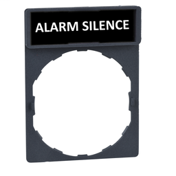 ZBYGRIEVE13 - Legend holder with legend – Ø22mm – ALARM SILENCE