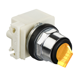 9001K34J1Y - Selector switch Ø 30 – 2 positions – spring return right to left – incandescent