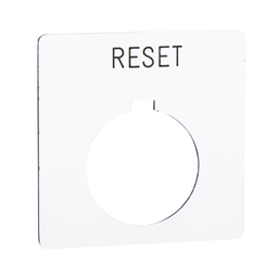9001KN133WP - Push button legend plate 30mm t-k