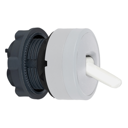ZB5AD2801C1 - White toggle switch head Ø22 2-position stay put cp white