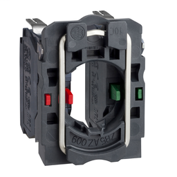 ZB5AZ1053 - Single contact block with body/fixing collar 1NO+1NC faston connector