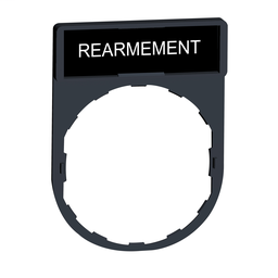 ZBY0123 - Legend holder 30 x 40 mm with legend 8 x 27 mm with marking REARMEMENT
