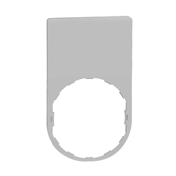 ZBYP6101C1 - Legend plate 30 x 50 2 rows color plated white