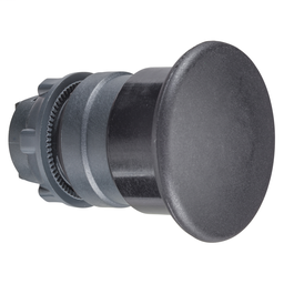 ZB5AC2TQ - Black Ø40 mushroom pushbutton head Ø22 spring return sold by 100