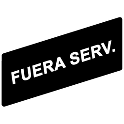 ZBY02412 - Marked legend 8 x 27 mm for legend holder 30 x 40 mm – FUERA DE SERVICIO