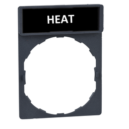 ZBYGRIEVE5 - Legend holder with legend – Ø22mm – HEAT