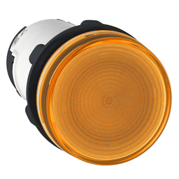 XB7EV68P - Round pilot light Ø 22 – orange – BA 9s base –