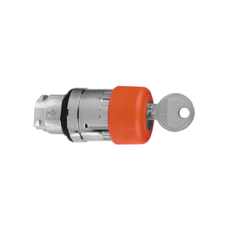 ZB4BS934C - Red Ø30 Emergency stop, switching off head Ø22 trigger and latching key release