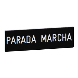 ZBY02466 - Marked legend 8 x 27 mm for legend holder 30 x 40 mm – PARADA MARCHA