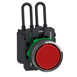 XB5AW24B5 - Push-to-test pilot light 24v red