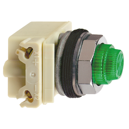 9001KP7LGG31 - 30mm Pilot Light, 220-240v, green LED