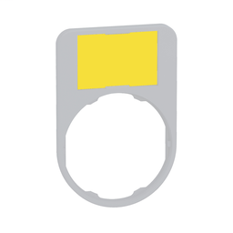ZBYF6102C1 - Legend holder 40 x 60 mm for flush mounted heads with blank legend cp white