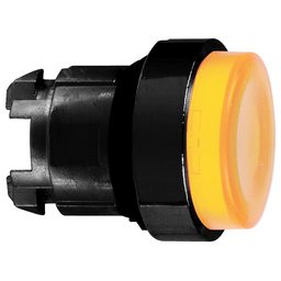 ZB4BW157 - Orange projecting illuminated pushbutton head Ø22 spring return for BA9s bulb