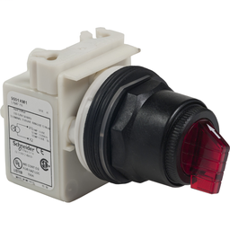 9001SK42J38LR - Selector switch Ø 30 – 3 positions – maintained – LED