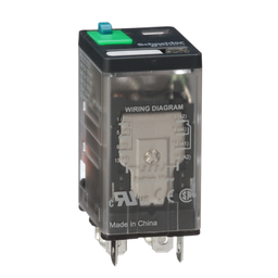 782XBXM4L-12A - Power relay, Legacy, 15A, DPDT, 12 VAC, cover with locking push button and LED