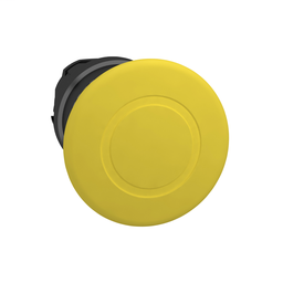 ZB4BT57 - Yellow Ø40 mushroom pushbutton head Ø22 latching push-pull