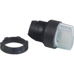 ZB5AK1213 - White illuminated selector switch head Ø22 2-position stay put