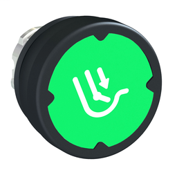 ZB4BC38027 - Pushbutton head for harsh environment – green – with marking