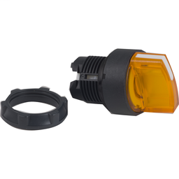 ZB5AK1253 - Orange illuminated selector switch head Ø22 2-position stay put