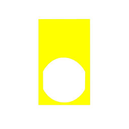 ZBY61101 - Name plate 30 X 50 yellow – black marking