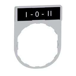 ZBY2186C1 - Legend holder with i-o-ii marking color plated white
