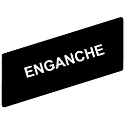 ZBY02431 - Marked legend 8 x 27 mm for legend holder 30 x 40 mm – ENGANCHE