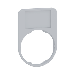 ZBYF6101C1 - Legend holder 40 x 60 mm for flush mounted heads with blank legend cp white